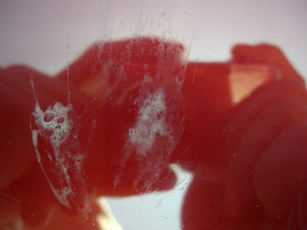 Bird poop residue in the clear coat?